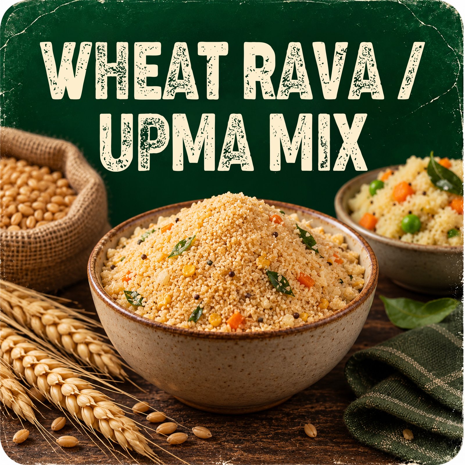 Wheat rava/upma mix